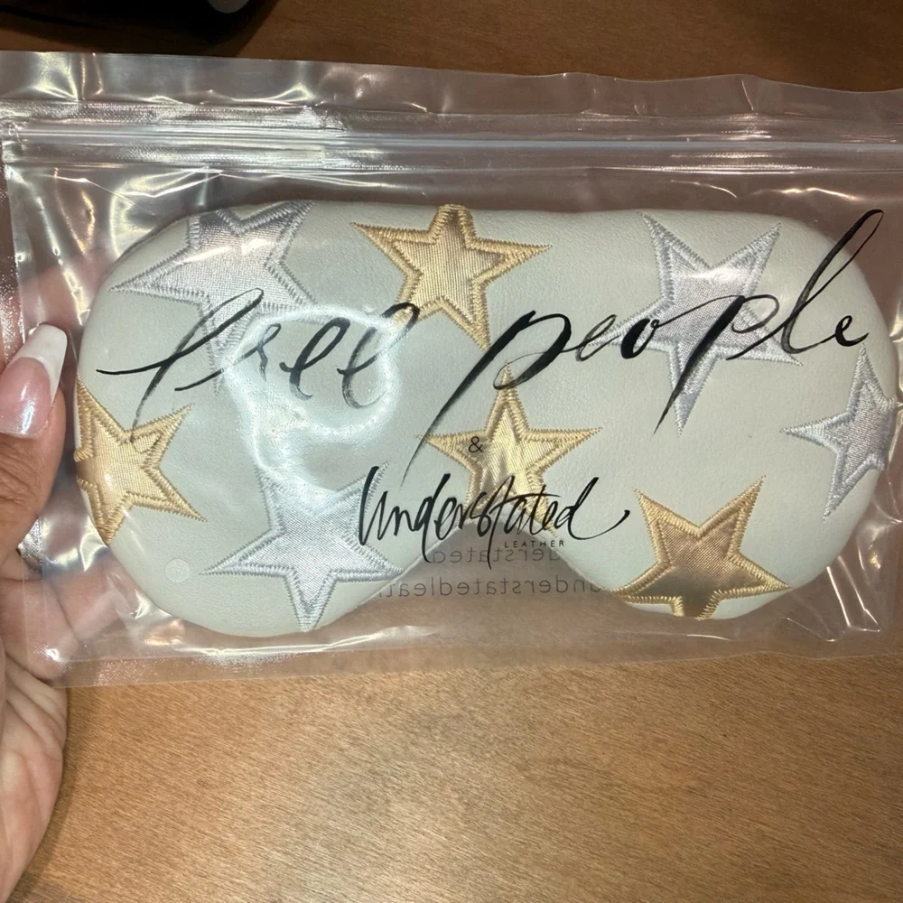 Free People Starry Eye Mask silver NWT